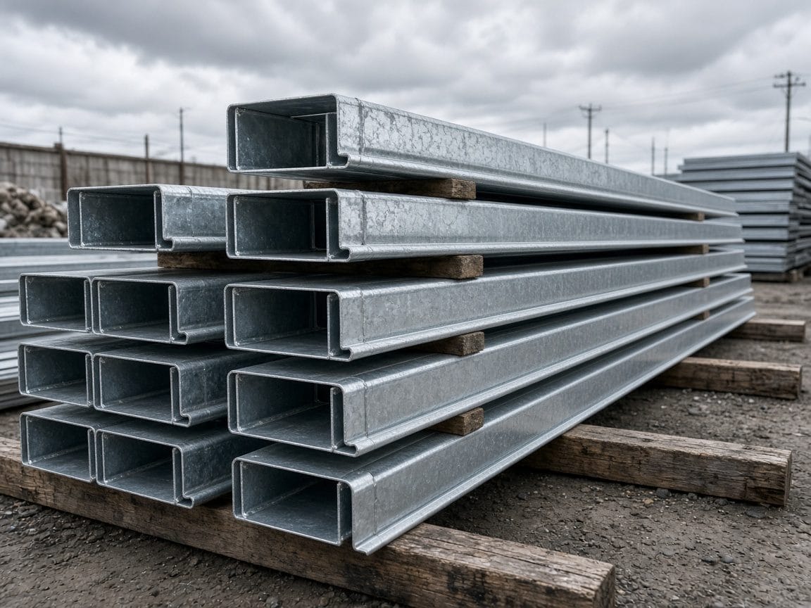 Foto ilustrativa de Estructura de techo / perfiles galvanizados.