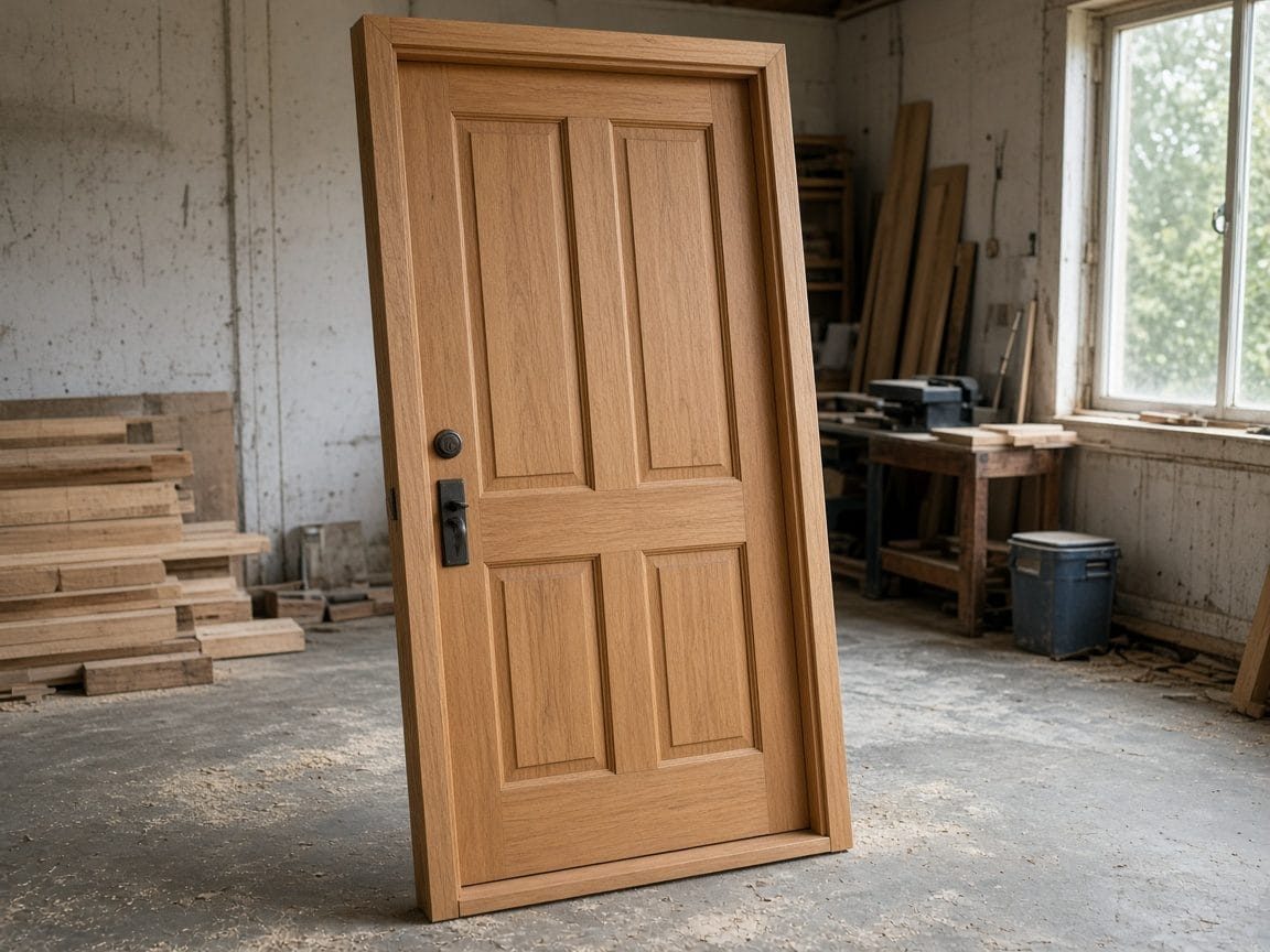 Foto ilustrativa de Puerta principal de aluminio reforzada.