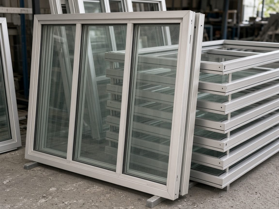 Foto ilustrativa de Ventanas de aluminio con vidrio.